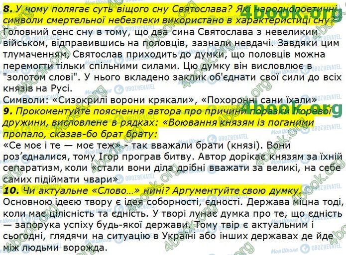 ГДЗ Українська література 9 клас сторінка Стр.53 (8-10)